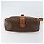 Céline Borsa a Spalla in Tela Macadam CELINE in Pelle PVC Marrone Oro Auth 161002 D'oro - vista 5