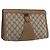 GUCCI GG Supreme Web Sherry Line Clutch Bag PVC Beige 89 01 033 Auth 162952