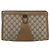 GUCCI GG Supreme Web Sherry Line Clutch Bag PVC Beige 89 01 033 Auth 162952 - vista 13