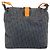 Bolsa de Ombro em Lona Trotter Christian Dior Azul Marinho Prata Auth gh1474 - vista 2