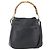 Borsa a mano in pelle Gucci Bamboo 2way Nera Oro 001 1705 1638 Auth 161481
