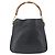 Borsa a mano in pelle Gucci Bamboo 2way Nera Oro 001 1705 1638 Auth 161481 - vista 2