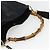 Borsa a mano in pelle Gucci Bamboo 2way Nera Oro 001 1705 1638 Auth 161481 - vista 7