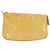 LOUIS VUITTON Pochette Accessoires Vernis Pouch Beige M90072 LV Auth hk3245
