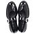 Stuart Weitzman Nolita Mary Janes con Piattaforma in Pelle Verniciata Nera Nero - vista 3