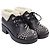 Botines Gucci Harlem Spike de cuero negro con forro de shearling - vista 3