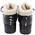 Botines Gucci Harlem Spike de cuero negro con forro de shearling - vista 5