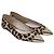 Bailarinas de punta afilada con estampado de leopardo Michael Kors en pelo de pony beige Castaño - vista 3