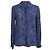 Camicia stampata Lorelei in seta blu di Diane von Furstenberg