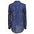 Camicia stampata Lorelei in seta blu di Diane von Furstenberg - vista 3
