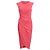 Abito midi in viscosa rosa con maniche corte e arricciature di Michael Kors Marrone