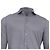 Loro Piana Button-Down Langarmhemd aus grauer Baumwolle - Ansicht 2