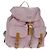 PRADA Rucksack aus Nylon in Pink Silber Authentisch 161509