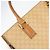 Céline Borsa a mano in tela Macadam CELINE PVC Beige Oro Auth 161381 D'oro - vista 10
