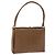 Gucci Bolsa de Ombro de Couro Marrom Dourado Auth 161660