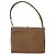 Gucci Bolsa de Ombro de Couro Marrom Dourado Auth 161660 - vista 2