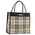 Burberry Nova Check Handtasche aus Canvas Blau Silber Authentisch 161282