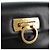 Borsa a Spalla Gancini in Pelle Nera e Oro Salvatore Ferragamo Auth 160020 Nero D'oro - vista 17