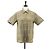 Camisa de manga corta de algodón beige con estampado Nova Check de Burberrys Auth am10420
