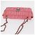 PRADA Borsa a Spalla con Catena Arricciata Nylon Rosa Argento Auth 161419 - vista 7