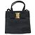 Borsa a mano Vala in pelle 2 in 1 nera e oro Auth 161693 di Salvatore Ferragamo Nero D'oro - vista 13