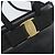 Borsa a mano Vala in pelle 2 in 1 nera e oro Auth 161693 di Salvatore Ferragamo Nero D'oro - vista 18
