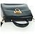 Borsa a mano in pelle Gancini Salvatore Ferragamo 2 in 1 Blu Navy Oro Auth 160979 - vista 14