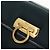 Borsa a mano in pelle Gancini Salvatore Ferragamo 2 in 1 Blu Navy Oro Auth 160979 - vista 22