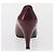 CHANEL High Heels Leder Größe 36 Bordeaux CC Auth am10330 - Ansicht 12