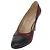 CHANEL High Heels Leder Größe 36 Bordeaux CC Auth am10330 - Ansicht 2