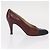 CHANEL High Heels Leder Größe 36 Bordeaux CC Auth am10330 - Ansicht 4