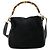 Bamboo Borsa a mano GUCCI in pelle scamosciata 2 in 1 nera e oro 0013754 Auth 160497 Nero D'oro - vista 13