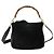 Bamboo Borsa a mano GUCCI in pelle scamosciata 2 in 1 nera e oro 0013754 Auth 160497 Nero D'oro - vista 2
