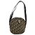 Borsa a Spalla in Tela Trotter Christian Dior Blu Navy Oro Auth 159578 D'oro