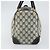 Gucci Borsa Boston GG Supreme in PVC Navy Gold Auth 162988 D'oro Blu navy - vista 4