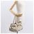 Salvatore Ferragamo Gancini Hand Bag Leather Champagne Gold Silver Auth 161013 Silvery Golden - view 23