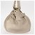 Salvatore Ferragamo Gancini Hand Bag Leather Champagne Gold Silver Auth 161013 Silvery Golden - view 3