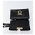 Borsa a spalla Gancini Salvatore Ferragamo in pelle verniciata nera e oro Auth 162253 - vista 10