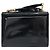 Borsa a spalla Gancini Salvatore Ferragamo in pelle verniciata nera e oro Auth 162253 - vista 2