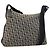 Borsa a Spalla in Tela Trotter Christian Dior Navy Argento Auth 160674 Blu navy