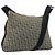 Borsa a Spalla in Tela Trotter Christian Dior Navy Argento Auth 160673 Blu navy