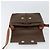 Céline Borsa a Spalla in Tela Macadam CELINE in Pelle PVC Marrone Oro Auth 161212 D'oro - vista 18