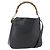 Borsa a mano in pelle Gucci Bamboo 2way Nera Oro 001 1638 Auth 159054 Nero D'oro