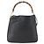 Borsa a mano in pelle Gucci Bamboo 2way Nera Oro 001 1638 Auth 159054 Nero D'oro - vista 13