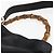 Borsa a mano in pelle Gucci Bamboo 2way Nera Oro 001 1638 Auth 159054 Nero D'oro - vista 8