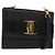 Portafoglio a spalla Salvatore Ferragamo Vala in pelle nera e oro Auth 159452 Nero D'oro