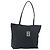 FENDI Tote Bag Nylon Schwarz Silber Auth 160965