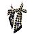 Bufanda de seda delgada Burberry – Era Daniel Lee – Houndstooth & Caballero EKD Multicolor