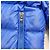 Doudoune bleue Moncler avec accents noirs - vue 3