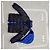 Doudoune bleue Moncler avec accents noirs - vue 5